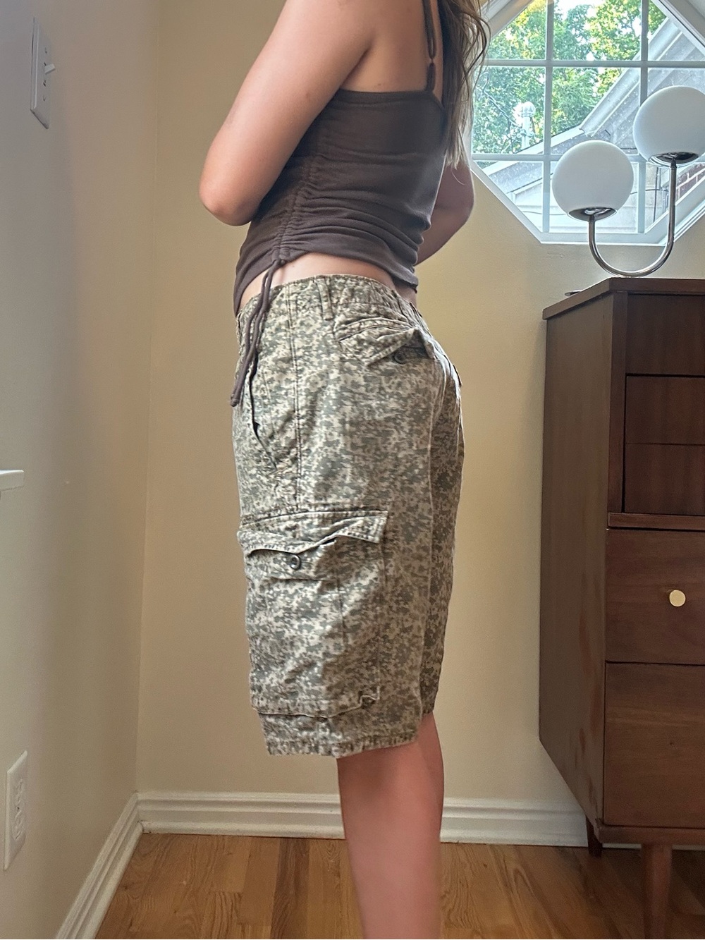 Levi's Men's Cargo Shorts in Olive Digital Camo